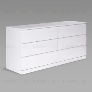 S01743 Варма Прайм 6Д комод 160x77x48, белый S01743