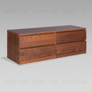 S01736 Варма Прайм 4Д комод 160x55x48 шпон ясень, коричневый S01736