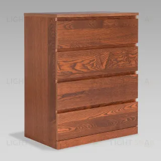 S01705 Варма Прайм 4 комод 80x100x48 шпон ясень, коричневый S01705