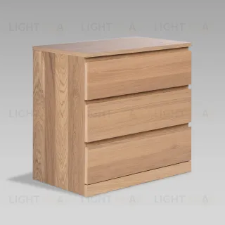 S01668 Варма Прайм 3 комод 80x77x48 шпон дуб беленый S01668