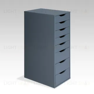 S01415 Ингар 8 комод 36x102x53, серо-бирюзовый S01415