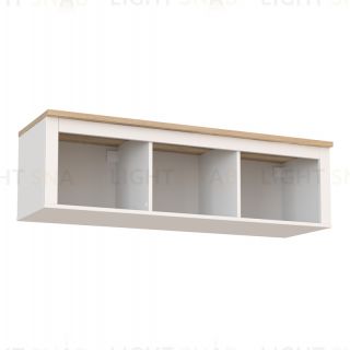 2.08.17.150.14 САГА полка навесная 3 секции белая/ясень 2.08.17.150.14