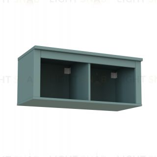 2.08.17.140.6 САГА полка навесная 2 секции темно-бирюзовая 2.08.17.140.6