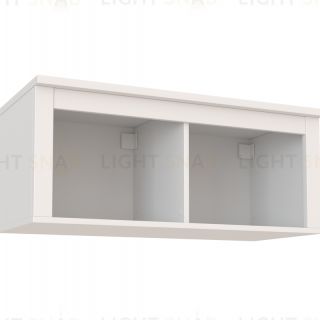 2.08.17.140.1 САГА полка навесная 2 секции белая 2.08.17.140.1