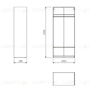 2.06.07.250.4 МАКС стеллаж 100х58х233 серый 2.06.07.250.4