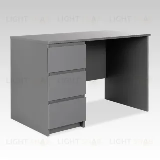 2.03.06.090.4 КАСТОР стол письменный 3 ящика 116х65 RU серый 2.03.06.090.4