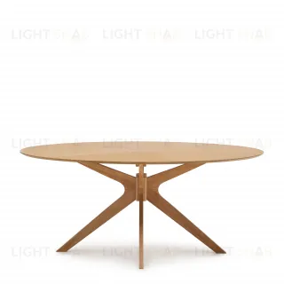 Стол Naanim из дубового шпона 180 x 110 см 252479