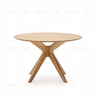 Круглый стол Naanim из дубового шпона Ø 120 см 252475