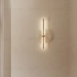 Бра Point латунный металл с диском из алебастра 214836