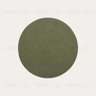 Ковер уличный Despas из синтетических волокон зеленый Ø150 см 253641