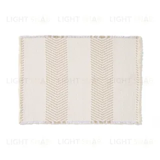 Коврик для ванной Bina из 100% хлопкового жаккарда цвета экрю 50 x 70 см 424843