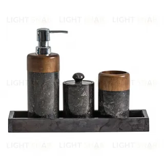 Набор для ванной из 4-х предметов NEPTUNO черный 170805