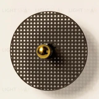 Бра Tan Tan A1053/5 см черный металл + 1125/30 см черный ротанг 092062