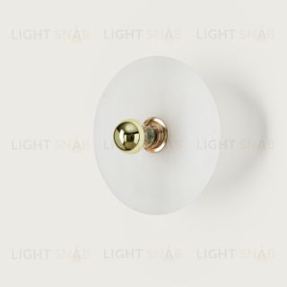 Бра Alba 35 см алебастр + цоколь 5 см золотой металл 216392