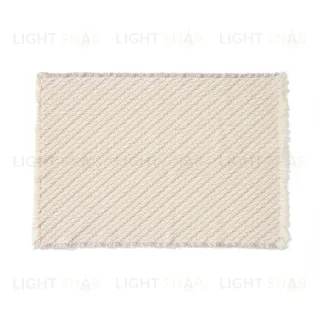 Коврик для ванной Janu из 100% хлопка жаккард цвета экрю 50 x 70 см 424855