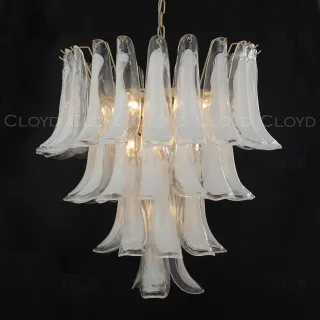  Люстра Cloyd AZORES-B C10 / Ø65 см - латунь светл. - бело-прозрачн.стекло (арт.11652)  11652