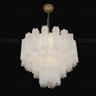  Люстра Cloyd ANNO-C C7 / Ø58 см - латунь светл. - белое матовое стекло (арт.11649)  11649