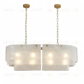  Люстра Cloyd PAMIR C12 / шир. 100 см - латунь - белое матовое стекло (арт.11657)  11657