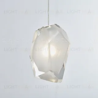  Подвесной светильник Cloyd VARELL P1 / шир. 20 см - хром - белое стекло (арт.11658)  11658