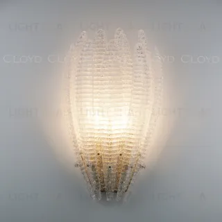  Бра Cloyd FERNAN W2 / выс. 42 см - латунь - белое стекло (арт.20475)  20475