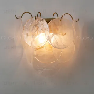  Бра Cloyd LINZE-B W2 / выс. 32 см - латунь - белое стекло (арт.20482)  20482