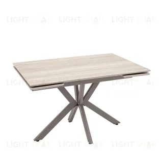 Стол Marmer 120-180/80/76 см подстолье металл капучино УТ000042366