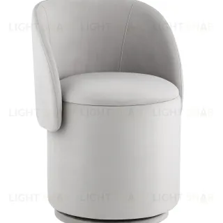 Пуф-трансформер Таунсвилл вращающийся с ящиком велюр светло-серый УТ000042266