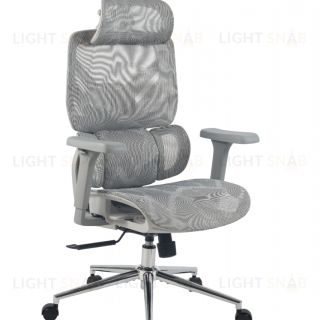 Кресло офисное TopChairs Structo серая сетка УТ000042056