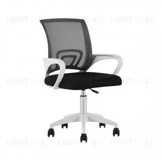 Кресло офисное TopChairs Simple SN черный пластик белый УТ000042082