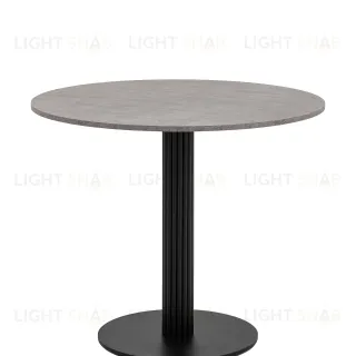 Стол круглый Фризбин D90, столешница МДФ сегни темный, основание металл черный УТ000041629