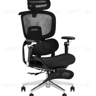 Кресло офисное TopChairs Prodigy с оттоманкой черный УТ000041699