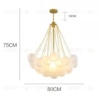 Люстра Bond 80 см золото/белый L1323-80G