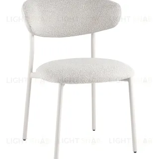 Стул обеденный Ayla серый белые ножки УТ000041710