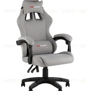 Кресло спортивное TopChairs Druid серый ткань УТ000039469