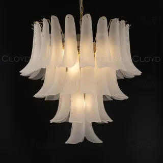  Люстра Cloyd AZORES-A C10 / Ø65 см - латунь светл. - белое матовое стекло (арт.11651)  11651