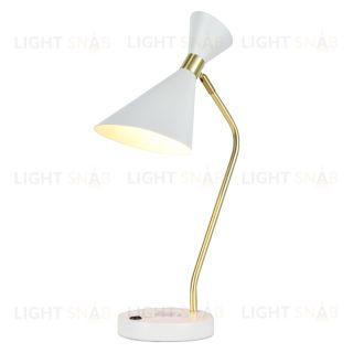 Настольный светильник с зарядкой для телефона Zortes DESKLIGHT ZRS.1066.05, Мощность - 40Вт, Тип лампы: E27, В - 25cm / Г - 50cm / Ш - 15cm ZRS.1066.05