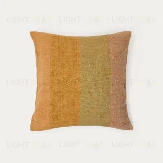 Чехол для подушки Taris из льна в горчичную полоску 50 х 50 см 262097