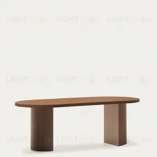 Стол Nealy с ореховым шпоном в натуральной отделке, 200 x 100 см 191532