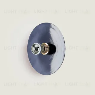 Бра Fest белый цоколь 5 см - синее стекло 091744