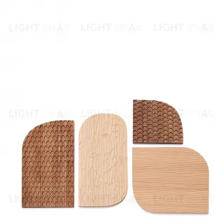 Trivax Стеновая панель из 4 частей из древесины акации 212378