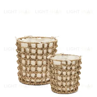 Набор из 2-х корзин Dilam из натурального волокна Ø 30 см / Ø 38 см 209991