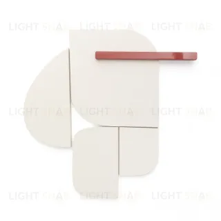 Настенная панель Danei бело-красная 50 x 30 см 209989