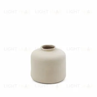 Serina Ваза из папье-маше белого цвета, 27 см 190617