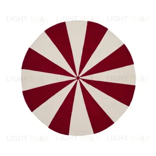 Ковер Wirla бежево-красный 100% хлопок Ø 100 см 210480