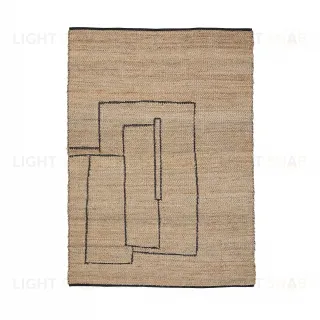 Ковер Velira из джута с графическим рисунком 160 x 230 см 262940