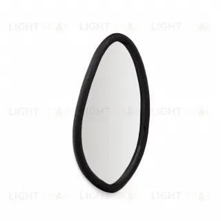 Magrit Зеркало в раме из массива мунгура с черной отделкой Ø 60 x 110 см 178176