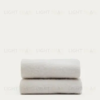 Hura Плед из шерсти цвета экрю с оборками 170 х 130 см 210326