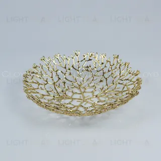  Ваза Cloyd MALACCA Vase / Ø25 см - золото (арт.50161)  50161