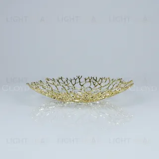  Ваза Cloyd MALACCA Vase / Ø22 см - золото (арт.50162)  50162