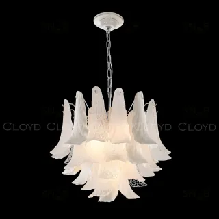  Люстра Cloyd WASABI C10 / Ø60 см - керамика - хром (арт.11449)  11449